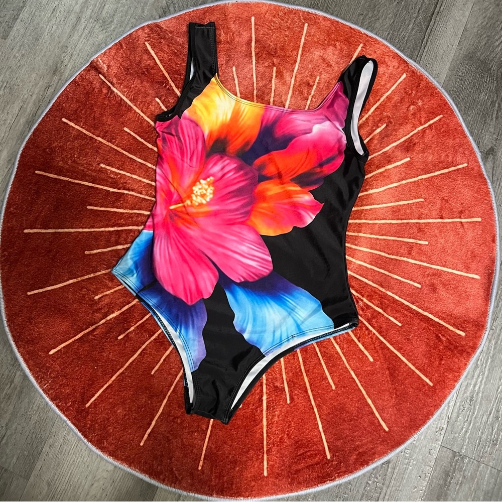 Floral Kids One Piece Swimsuit